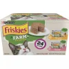 Purina Friskies Farm Favorites Chicken and Salmon with Carrots and Spinach Pate Canned Cat Food - Variety Pack - 5.5 Oz - 24 Count