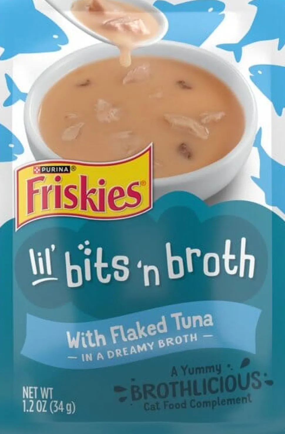 Purina Friskies Lil' Sluprises Compliments Flaked Tuna in Puree Wet Cat Food or Topper - 1.2 Oz - Case of 16
