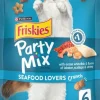 Purina Friskies Party Mix Seafood Lovers Oceanfish and Seafood Crunchy Cat Treats - 6 Oz - Case of 6