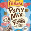 Purina Friskies Party Mix Natural Yums Wild-Caught Tuna with Vitamins Crunchy Cat Treats - 6 Oz - Case of 6