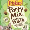 Purina Friskies Party Mix Natural Yums Chicken with Catnip and Vitamins Crunchy Cat Treats - 6 Oz - Case of 6