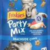 Purina Friskies Party Mix Beachside Crunch with Tuna Chicken and Seafood Crunchy Cat Treats - 2.1 Oz - Case of 10