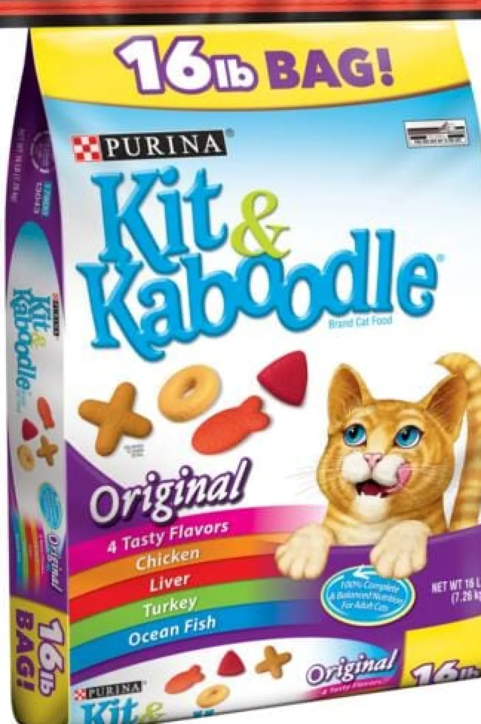 Purina Kit N Kaboodle Original Chicken Liver Turkey and Oceanfish Dry Cat Food - 16 Lbs