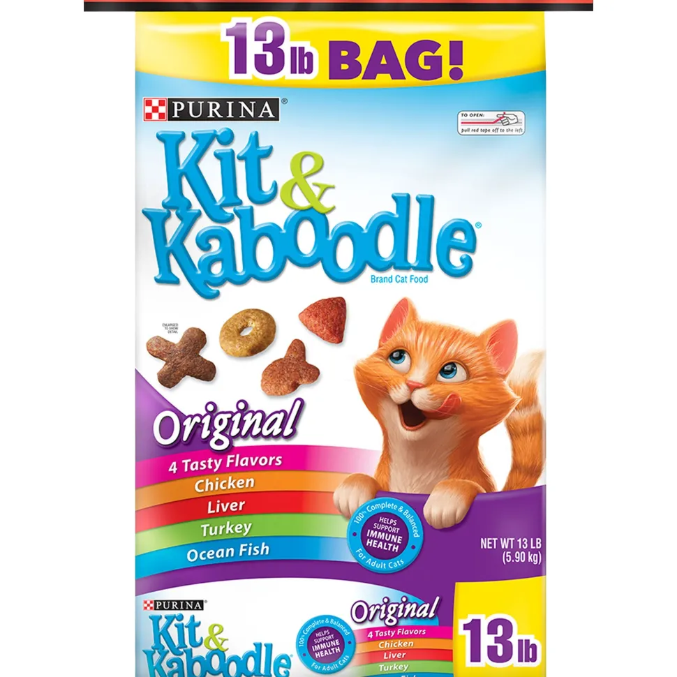 Purina Kit N Kaboodle Original Chicken Liver Turkey and Oceanfish Dry Cat Food - 13 Lbs