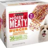 Purina Moist and Meaty Burger Beef and Chedder Cheese Flavor Dry Dog Food Pouches - 36 Pack - 216 Oz