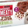 Purina Moist and Meaty Steak Flavor Dry Dog Food Pouches - 12 Pack - 72 Oz - Case of 4