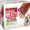 Purina Moist and Meaty Steak Flavor Dry Dog Food Pouches - 36 Pack - 216 Oz