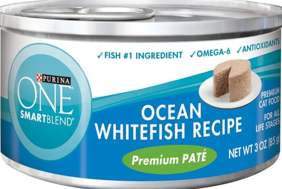 Purina ONE Grain Free Premium Pate Whitefish Canned Cat Food