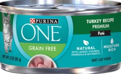 Purina One Grain-Free Turkey Pate Canned Cat Food - 3 Oz - Case of 24