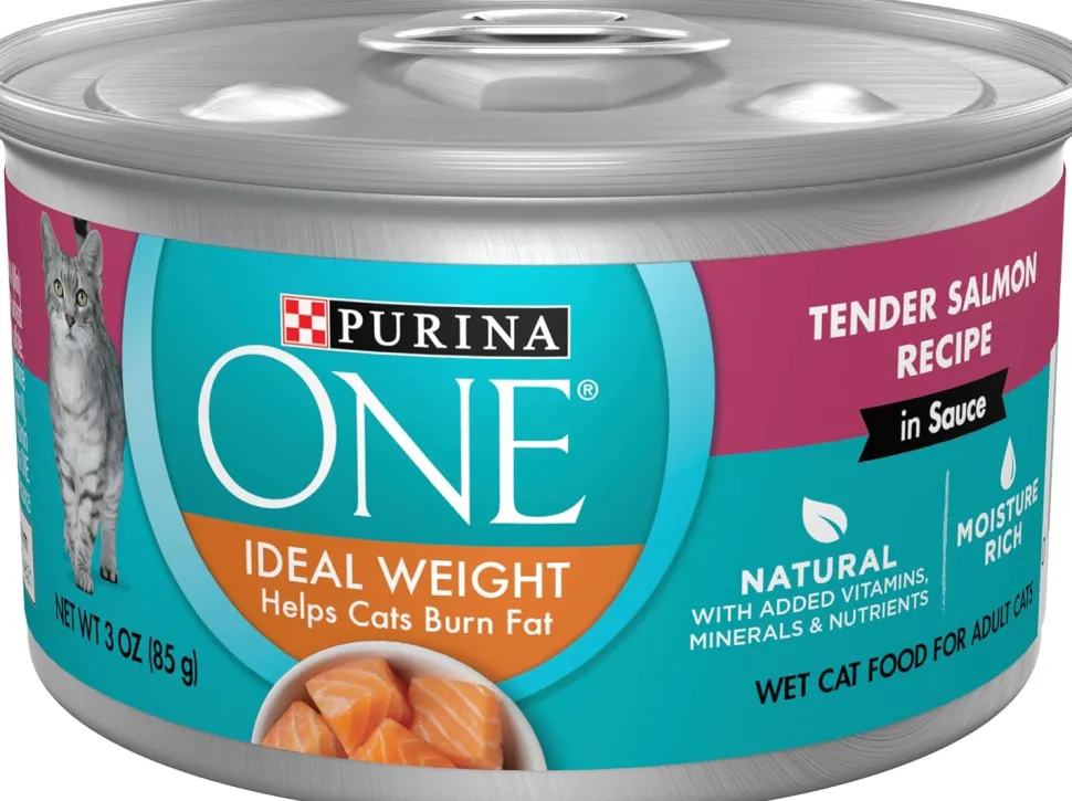 Purina One SmartBlend Healthy Weight Salmon in Sauce Canned Cat Food - 3 Oz - Case of 24