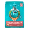Purina One Tender Selects Blend Morsals with Crunchy Bites Salmon and Fish Dry Cat Food - 3.5 Lbs - Case of 4