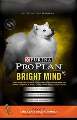 Purina Pro Plan Bright Mind Chicken & Rice Formula Senior Dry Dog Food