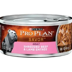 Purina Pro Plan Complete Essentials Shredded Beef and Lamb Adult Canned Dog Food - 5.5 Oz - Case of 24