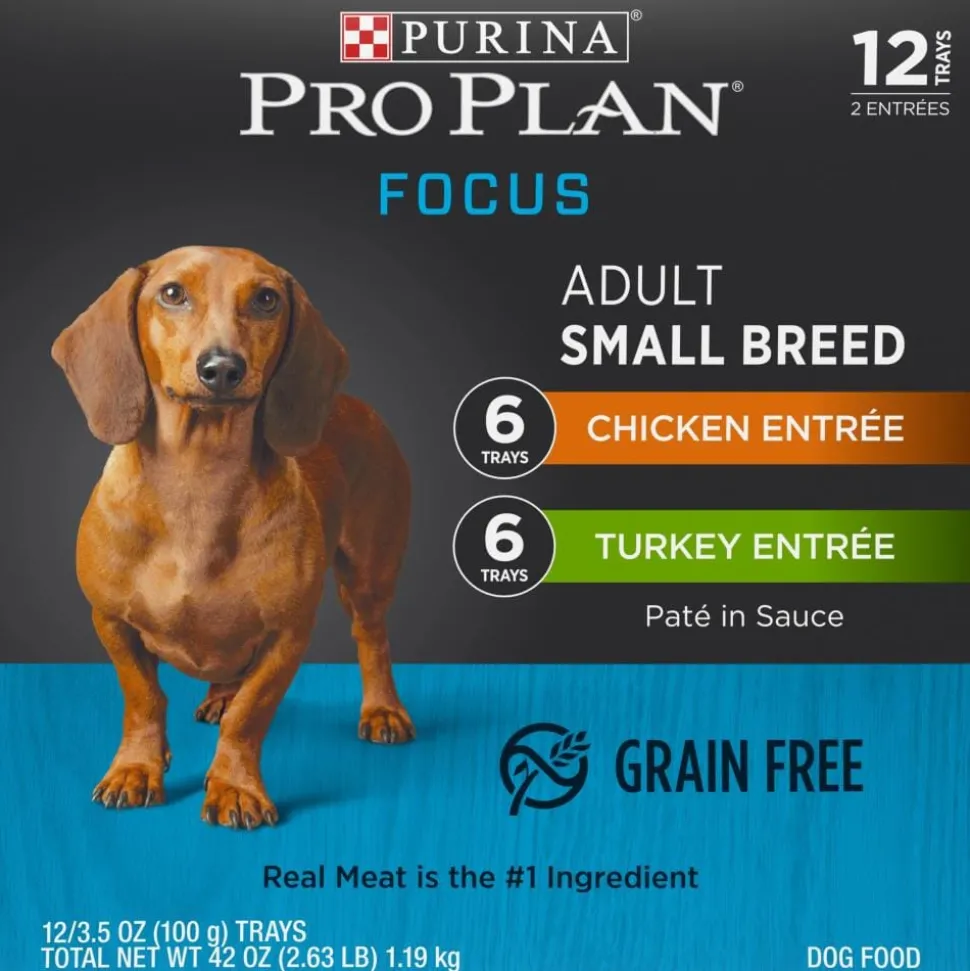 Purina Pro Plan Focus Small Breed Entree Adult Wet Dog Food Variety Pack