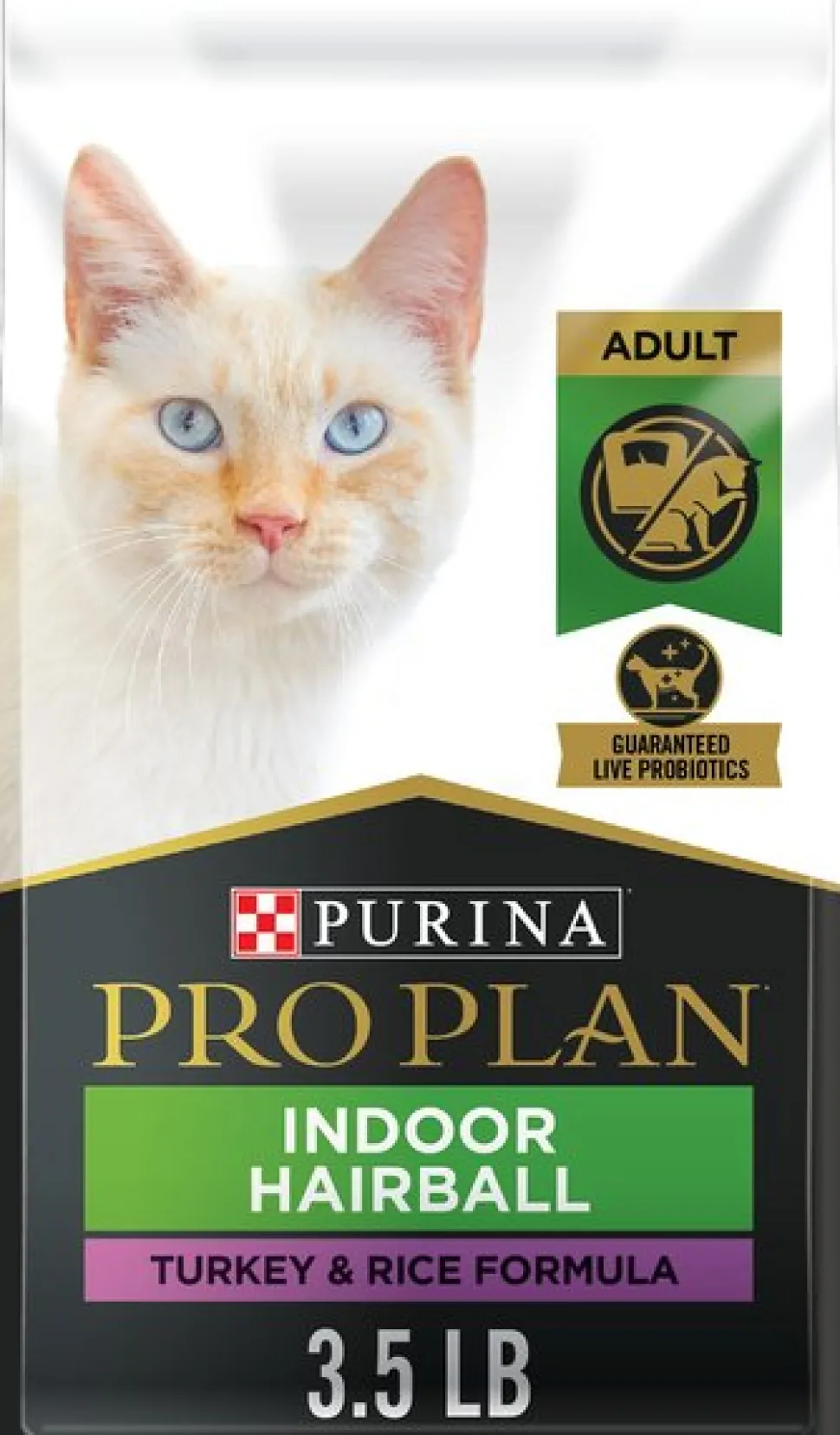 Purina Pro Plan Focus Turkey and Rice Formula Indoor Adult Dry Cat Food - 3.5 Lbs - Case of 6