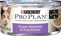 Purina Pro Plan Ocean Whitefish & Tuna Entree in Sauce Canned Cat Food
