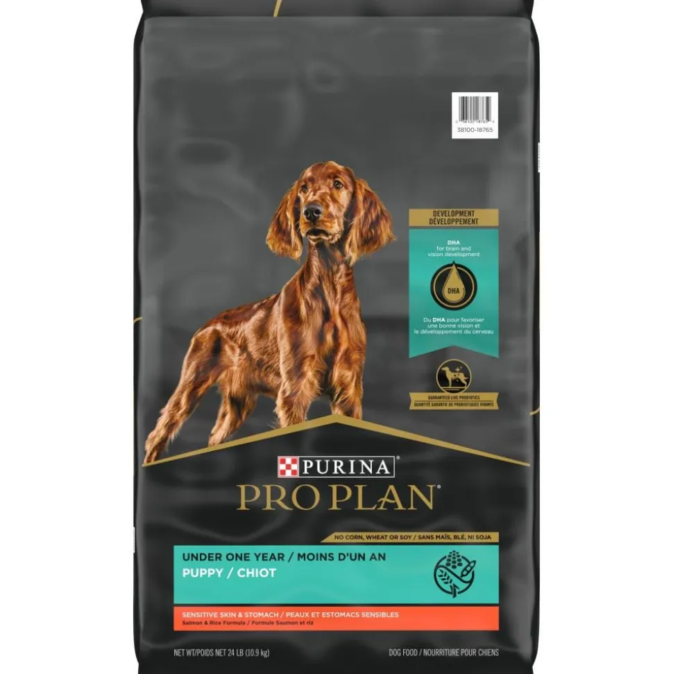 Purina Pro Plan Probiotic Sensitive Stomach Sensitive Skin & Stomach Salmon & Rice Formula Dry Puppy Food