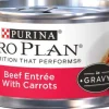 Purina Pro Plan Savor Adult Beef Entree in Gravy with Carrots Canned Cat Food