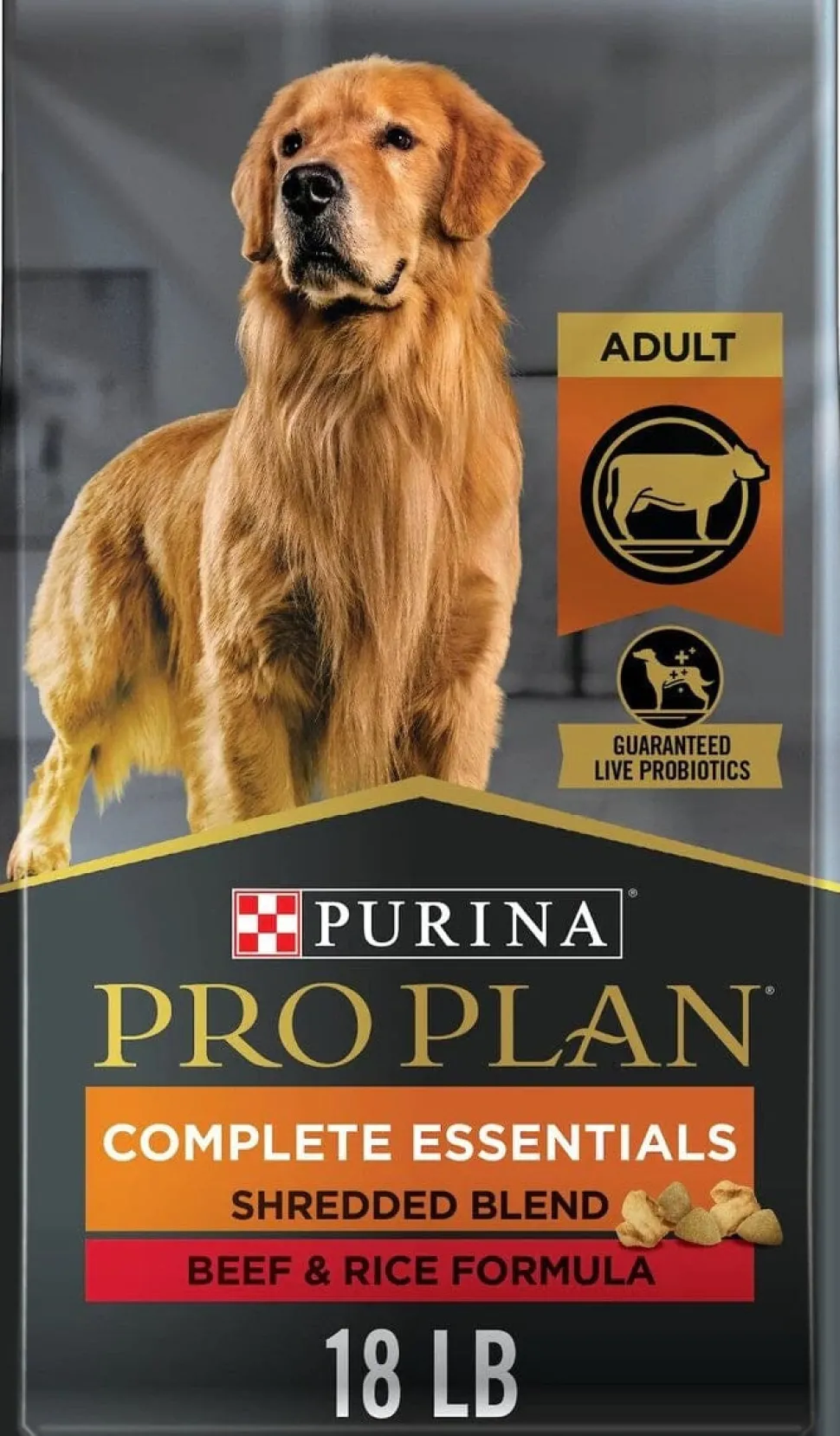 Purina Pro Plan Savor Adult Shredded Blend Beef & Rice Formula Dry Dog Food