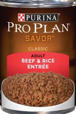 Purina Pro Plan Savor Adult Beef & Rice Entree Canned Dog Food