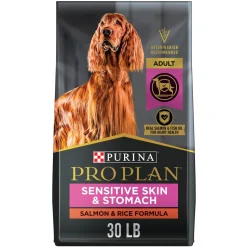 Purina Pro Plan Sensitive Skin and Stomach Salmon and Rice Adult Dry Dog Food - 30 Lbs