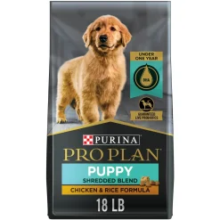 Purina Pro Plan Shredded Blend Chicken and Rice Puppy Formula Dry Dog Food - 18 Lbs