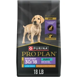 Purina Pro Plan Sport Development 30/18 High-Protein Chicken and Rice Puppy Large-Breed Dry Dog Food - 18 Lbs