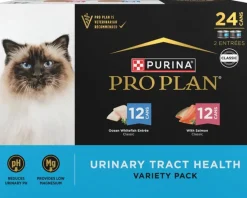 Purina Pro Plan Urinary Tract Health Seafood Variety Ocean Whitefish and Salmon Canned Cat Food - 3 Oz - 24 Count
