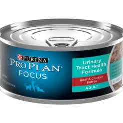 Purina Pro Plan Urinary Tract Health Classic Beef and Chicken Entrée Canned Cat Food - 5.5 Oz - Case of 24