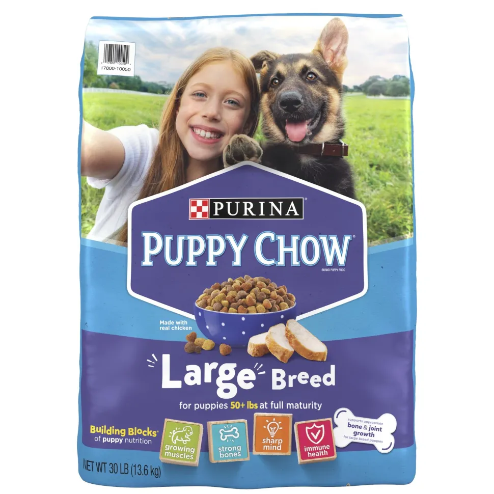 Purina Puppy Chow High-Protein Chicken Formula Large-Breed Puppy Dry Dog Food - 30 Lbs