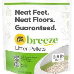Purina Tidy Cats Breeze Original Pellets Dust-Free Unscented Cat Litter - 3.5 Lbs - Case of 6