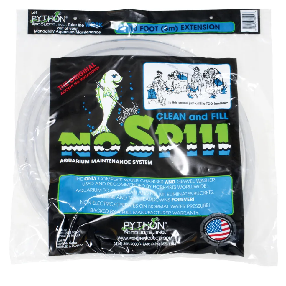 Python No Spill Clean and Fill Extension - 10 ft