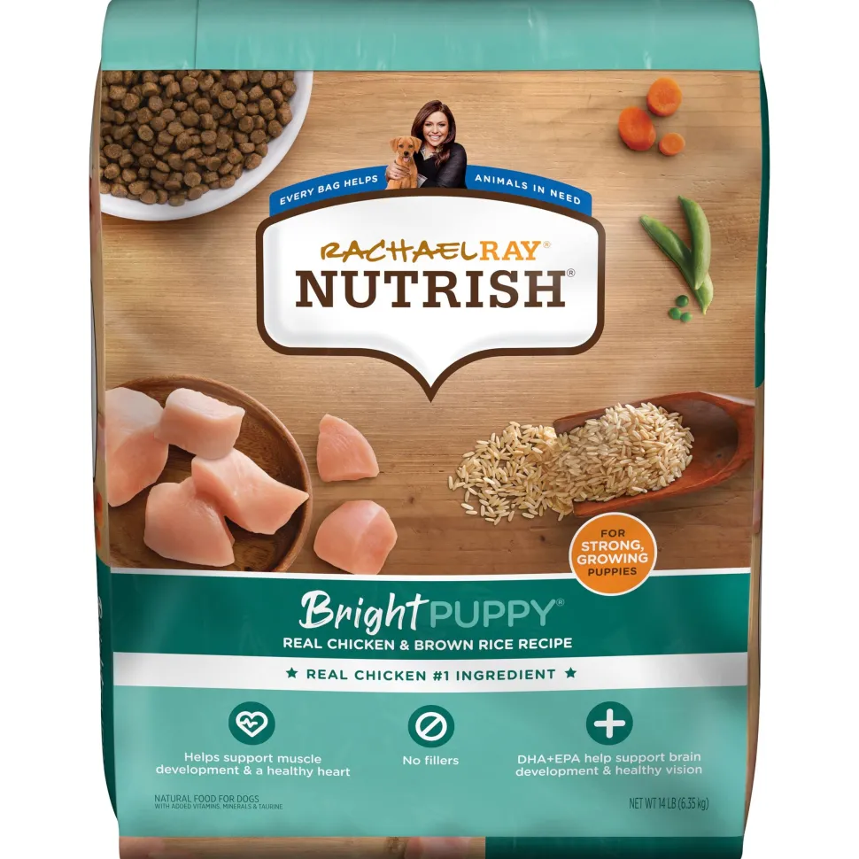 Rachael Ray Nutrish Chicken and Brown Rice Bright Puppy Formula Premium Dry Dog Food - 14 Lbs
