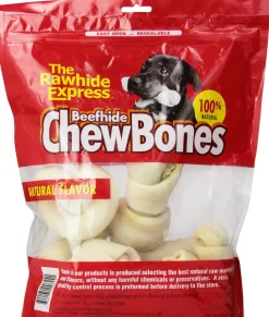 Rawhide Express Beefhide White Chew Bones Assorted Value Pack - Small - 1 Lb