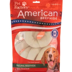 Rawhide Express Small Donut Shaped Natural Dog Chew - Small - 3-4" Inches - 25 Pieces