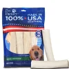 Rawhide Express Value Pack Beefhide Natural Dog Chew Rolls - 9-10" Inches - 4 Lbs - 12 Pack