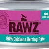 Rawz 96% Chicken & Herring Pate Canned Cat Food - 5.5 oz - Case of 24