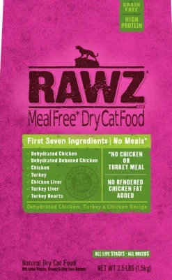 Rawz Meal-Free Chicken & Turkey Dry Cat Food - 3.5 lb Bag