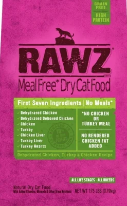 Rawz Meal-Free Chicken & Turkey Dry Cat Food - 1.75 lb Bag