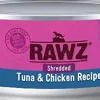 Rawz Shredded Tuna & Chicken Canned Cat Food - 5.5 oz - Case of 24