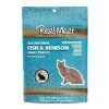 Real Meat Company Grain-Free Fish and Venison Cat Jerky Treats - 3 Oz