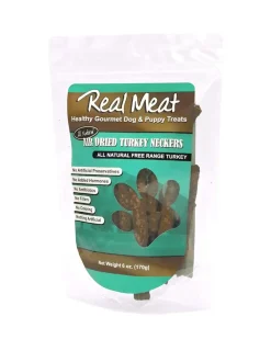 Real Meat Company Grain-Free Neckers Turkey Air-Dried Dog Treats - 6 Oz