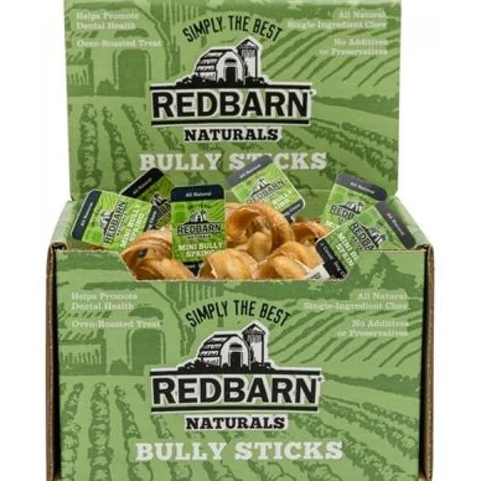 Red Barn Bully Barbell Natural Dog Chews - Mini - 75 Count