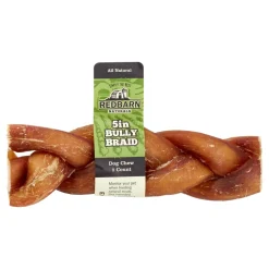 Red Barn Bully Stick Braided Natural Dog Chews - 5 Inches - 30 Count