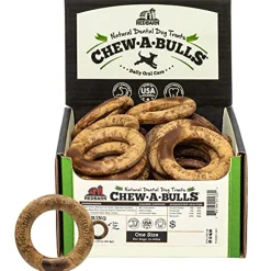 Red Barn Dog Chew-A-Bull Dental Rings Dental Dog Chews - 25 Count