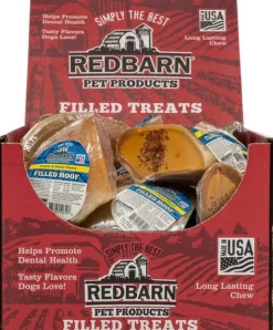 Red Barn Filled Hooves Cheese Bacon Natural Dog Chews - 25 Count