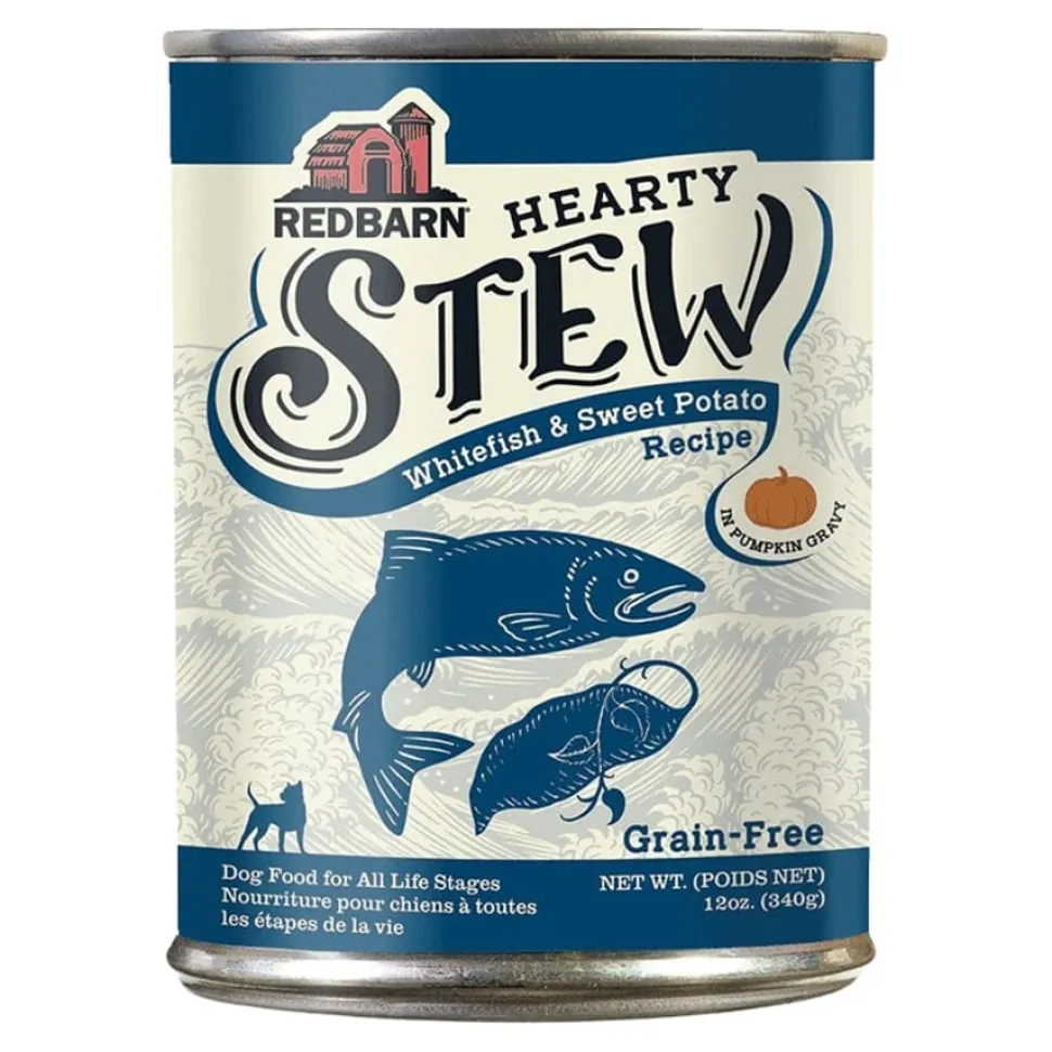 Red Barn Grain-Free Whitefish and Sweet Potato Hearty Stew Canned Dog Food - 12 Oz - Case of 12