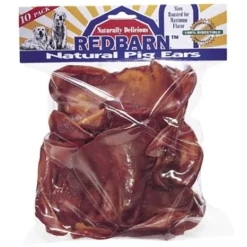 Red Barn Natural Pig Ears Natural Dog Chews - 10 Pack