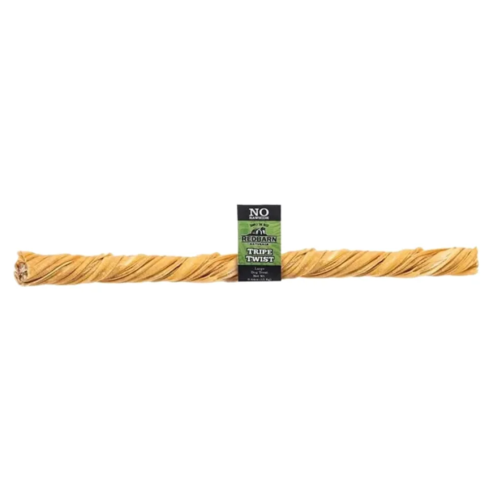 Red Barn Tripe Twists Natural Dog Chews - Large - 50 Count