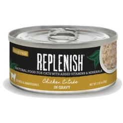 Replenish Canned Cat Food Canned Cat Food - Chicken and Vegetable - 2.8 Oz - Case of 24